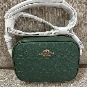 NWT Coach Mini Jaime Camera Bag in Signature Leather
